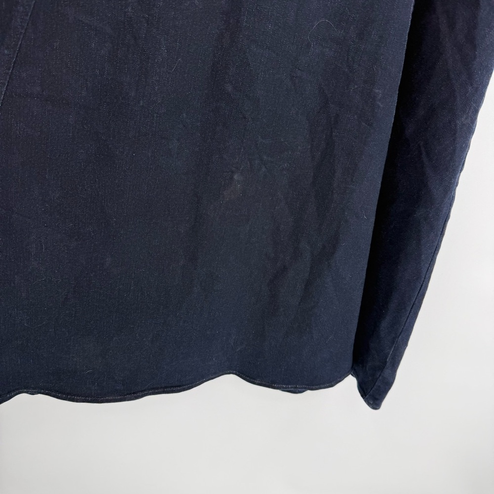 Torrid NWT Midi Denim Sleeveless Jumper Dress Dark Blue Size 14 Pockets - Picture 7 of 13
